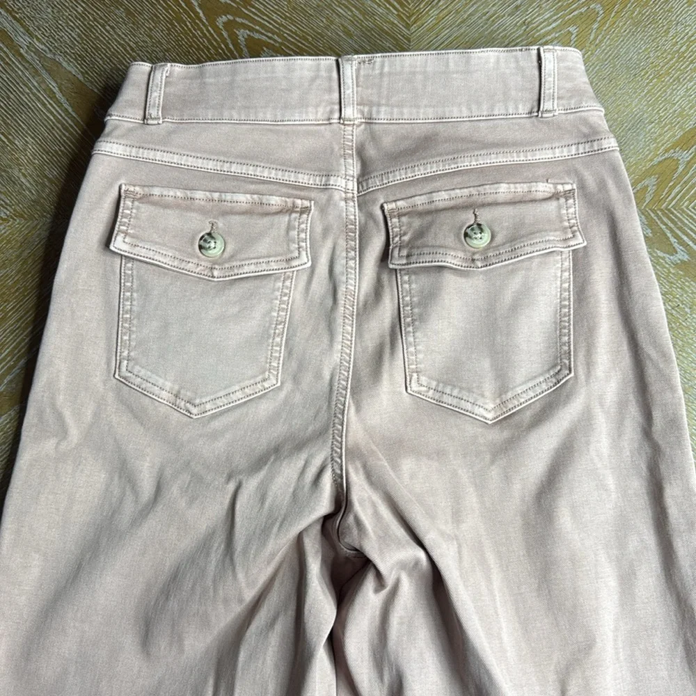 SPANX Maeve Stretch Twill Cropped Wide Wide-Leg Pant M - Picture 7 of 11